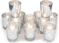 Silver Votive Candle Holders, Mercury Glass Tealight Candle Holder Set of 12 for Wedding Decor and Home Decor