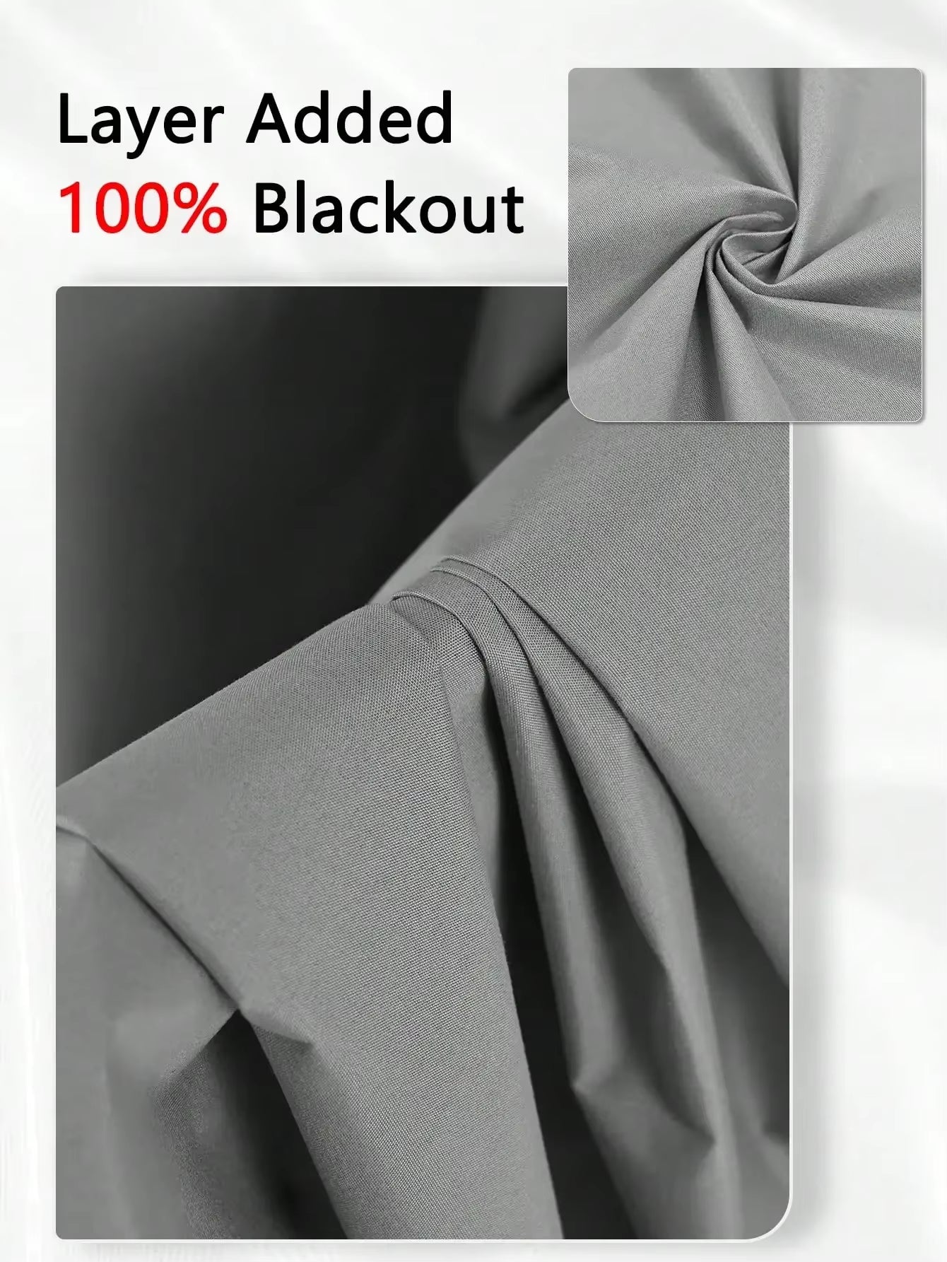 1Panel Solid 100% Blackout Curtains with Grommets, Total Privacy Drapes for Bedroom, Living Room, Home Decor,Lightweight Curtain