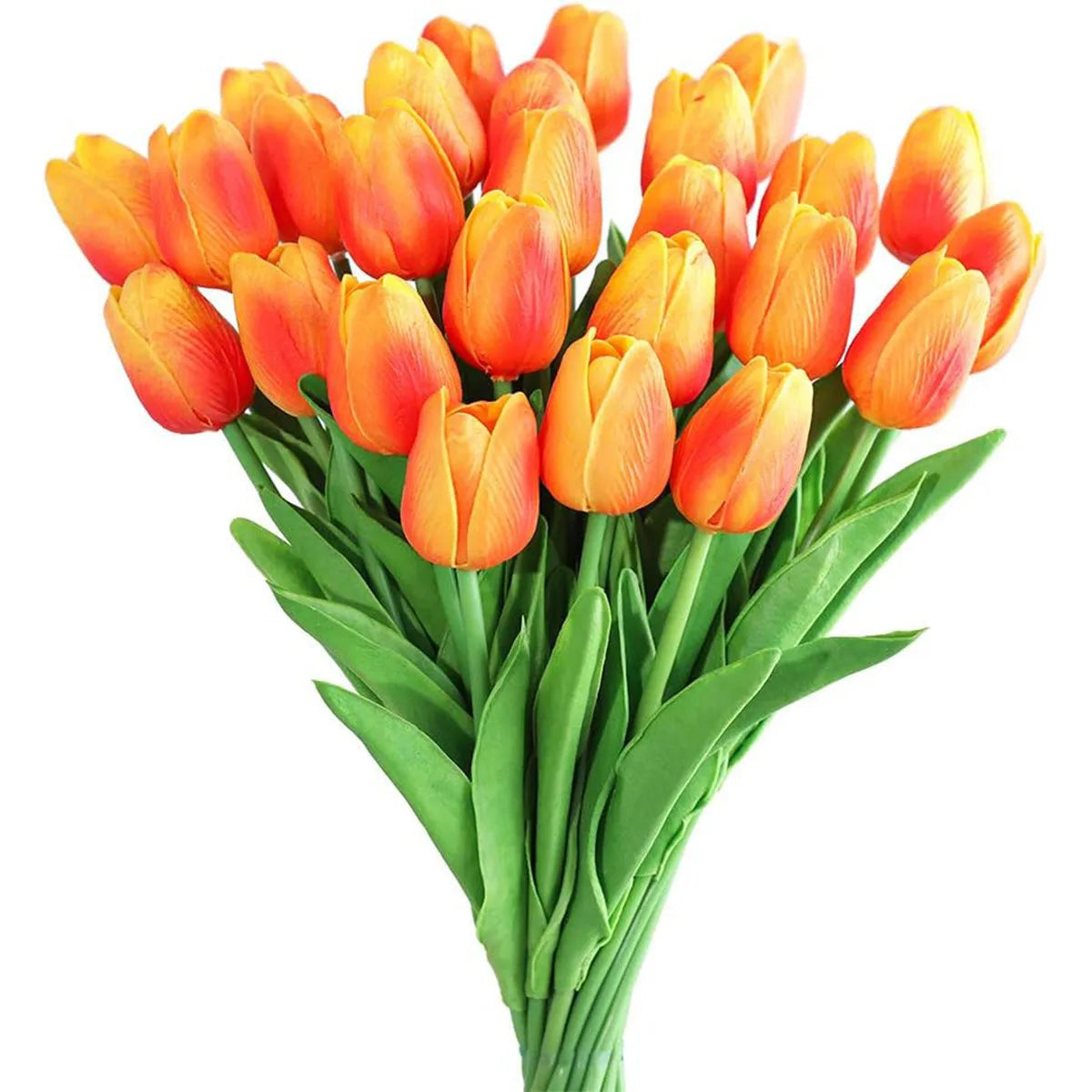 10Pcs Artificial Flower Realistic Touch Tulip Scrapbooking Vase Home Decor Wedding Garden Arch Garland Mother'S Day Bouquet Diy