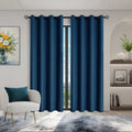 1Panel Solid 100% Blackout Curtains with Grommets, Total Privacy Drapes for Bedroom, Living Room, Home Decor,Lightweight Curtain